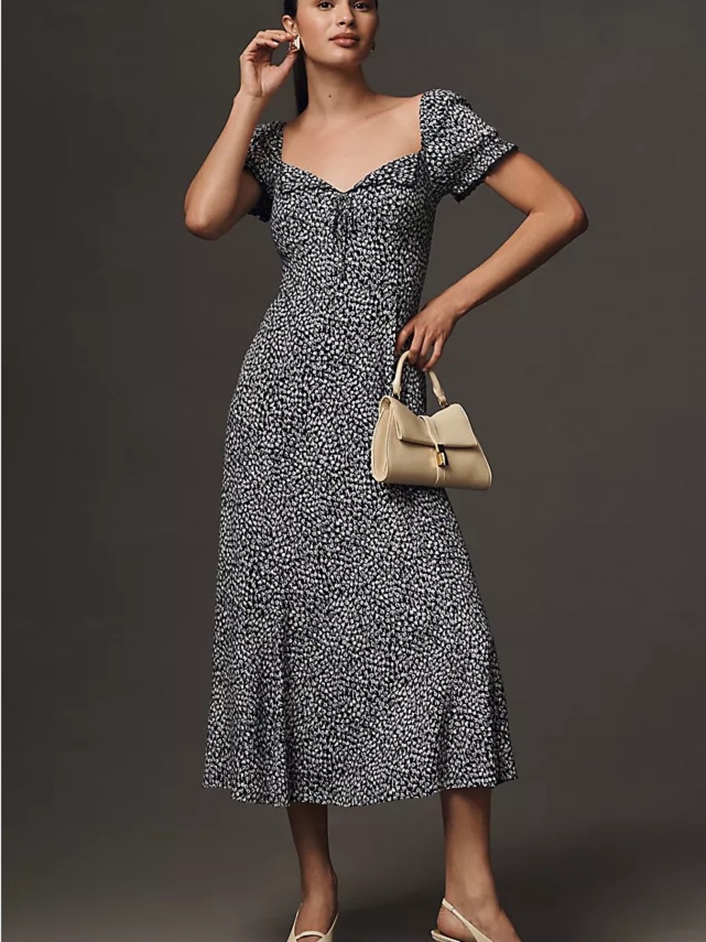 Reformation Shyla Floral Midi Dress Sz 8 euc